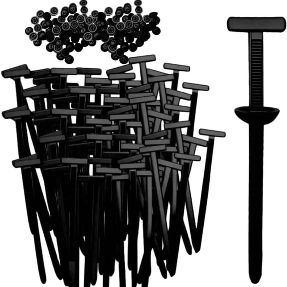 50PCS Nylon Universal Cable Tie Buckle Self-Locking Nylon Zip Ties Holder NEW