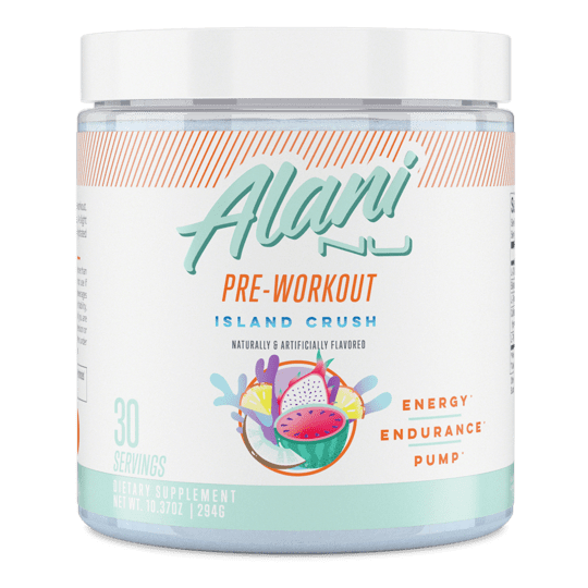 Alani Nu PreWorkout Supplement Powder for Energy, Endurance, and Pump, Island Crush, 30