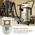 HARTT 5Pack Replacement Dust Bags for 58 Gallon Wet/Dry Vacuum