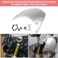 thumbnail image 3 of Universal Motorcycle Windshield Wind Deflector Protection Adjustable Windscreen Replacement for R NINE T R9T 2014-2019, 3 of 7