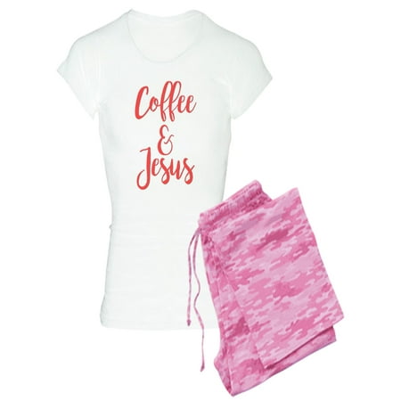 

CafePress - Coffee And Jesus - Women s Light Pajamas