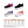 thumbnail image 2 of Avamo Women's Comfort Trainers Wide Width Sneakers Lace Up Casual Running Shoes Purple SIZE 6, 2 of 8