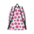 thumbnail image 2 of Naloa Hand Drawn Strawberry Canvas Backpack for Men Women Rucksack Casual Travel Daypack College Tote Satchel Bookbag for Teens-Small, 2 of 7