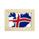 thumbnail image 1 of Mapa bandera de Islandia resumen patrón Escritorio de madera Arte Pintura 5x7 pulgadas marco de foto foto, 1 of 4