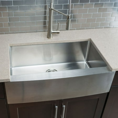 Hahn Chef Series 32.88'' L x 20.75'' W Single Bowl Farmhouse Kitchen (Best Farmhouse Sink For The Money)