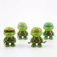 thumbnail image 2 of 4Pcs a Set 7.5cm Turtle Mini Action Figure Cartoon Tartaruga Turtles Toys For Children Anime Figure PVC Model Doll, 2 of 5