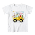 thumbnail image 4 of Little Boys Short Sleeve Shirts Tee Summer T-Shirts Casual Print Tee Loose Fit Round Neck Top for Back To School Clothes Size 6-7T, 4 of 4