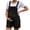 Black, variant on Women's Maternity Short Overalls 2026 Casual Button Sleeveless Adjustable Waist Breathable Pregnancy Overall Romper with Pocket Brown M