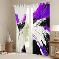 thumbnail image 3 of Manfei Purple Abstract Splatter Curtains Pack of 2 (42x84 Each), Chic Geometric Ombre Curtains Blackout, Watercolor Artwork Bedroom Curtains, Window Curtains Room Decor, 3 of 6