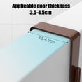 thumbnail image 5 of Lomaiwei No-Punch Over-The-Door Hook Rack,7 Hooks Space-Saving Organizer for Bathroom, Entryway, Bedroom Hanging Coats, Towels Coffee, 5 of 5