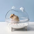 thumbnail image 3 of 1pc Hamster Bathtub, Small Pet Transparent Sand Bath Container, Splash-proof, Large Capacity, Easy to Use, Suitable for Lovers and Owners.,L, 3 of 5