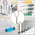 thumbnail image 5 of 50 Pack 20mm Pegboard Stainless Steel Hooks for Kitchen Storage Garage Accessories Workbench Tools Craft Supplies, 5 of 5