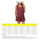thumbnail image 5 of Women Heart Print Ruffle Pajamas Set Crewneck Tank Top Slant Pocket Shorts 2 Piece Sleepwear Loungewear Burgundy XXL, 5 of 6