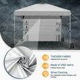 thumbnail image 3 of Ktaxon 10x10 Ez Pop Up Canopy Tent,Outdoor Sun Shade Shelter,Outdoor Gazebo,One Push Setup with Pockets Sidewall,1 Roller Bag,4 Sandbags,UPF50+ - White, 3 of 9