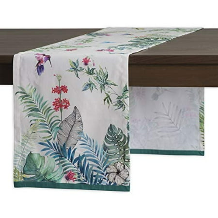 

Maison d Hermine Tropiques 100% Cotton Table Runner - Single Layer 14.5 Inch by 72 Inch