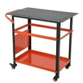 thumbnail image 1 of QinaQin Table de Soudage en Acier Robuste 36 x 24 Pouces avec Roues, Capacité de 600 Lb et Double Tablette, 1 of 7