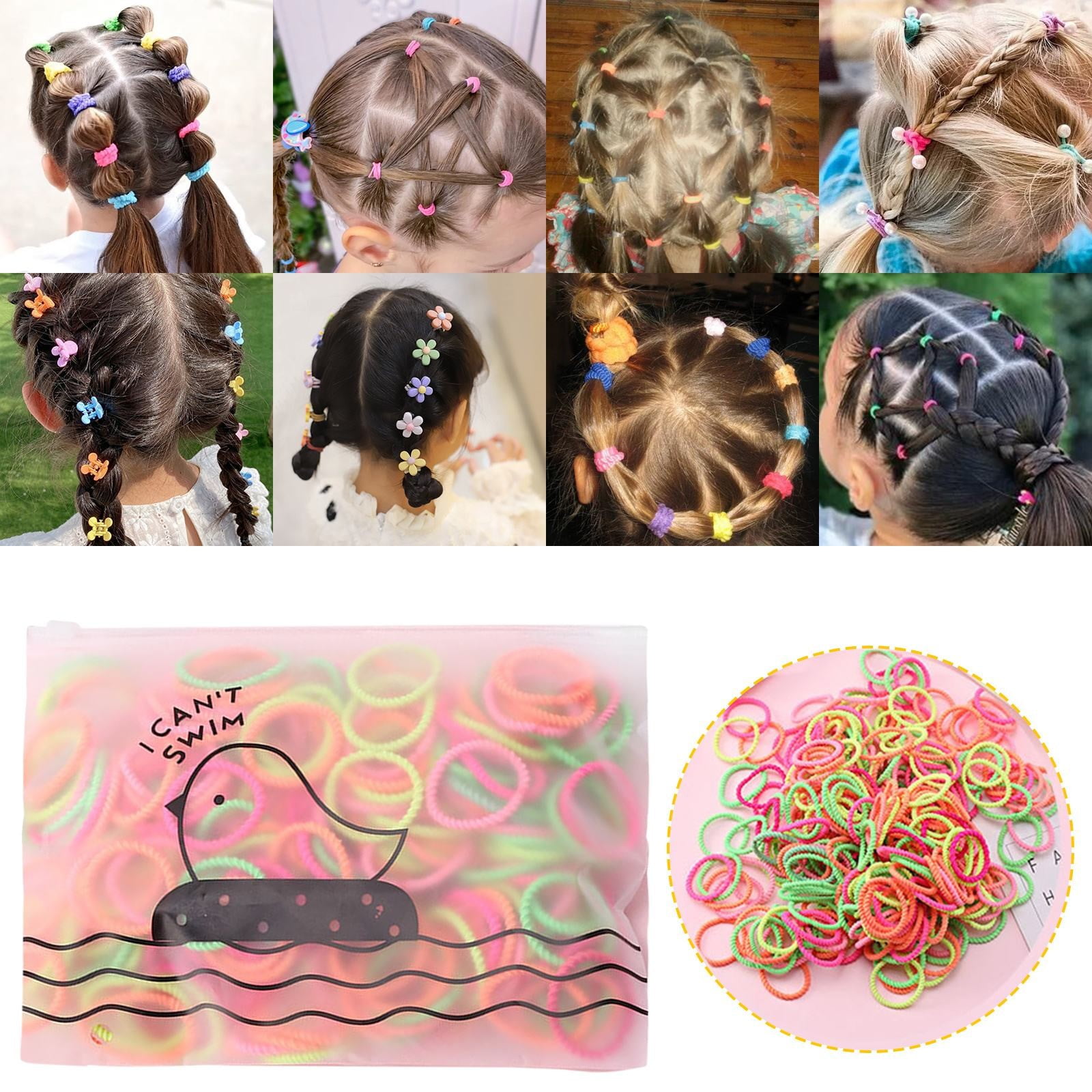 The Hair Tie Hair Ponytail Holder Scarf Scrunchies for Women Hair Loops Elastic Big Hair Ties Elastic Bands Hair Holder Organizer for Women Scrunchies with Scarf Tails Elastic Hair Ties Ribbon Hair