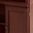thumbnail image 3 of 71-inch High 3-Shelf Wooden Bookcase with Storage Drawer in Cherry Finish, 3 of 5