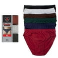 thumbnail image 3 of Pack 6 Mens Bikinis Briefs Underwear 100% Cotton Solid Knocker Size XLarge 40-42, 3 of 4