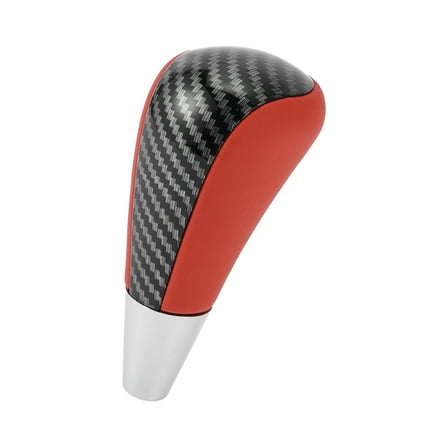 Unique Bargains Gear Shifter Knob Automatic Stick Shifter Lever Knob for Toyota 4Runner 2003-2021 Faux Leather Black Red