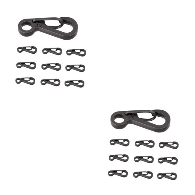 Greeniant 10 Uds. De llaveros de aleación de Zinc en forma de D, Clips para llavero, hebillas de mosquetón multiusos de aleación de Zinc pequeña, llave Type1 NO1 Greeniant CBP117565