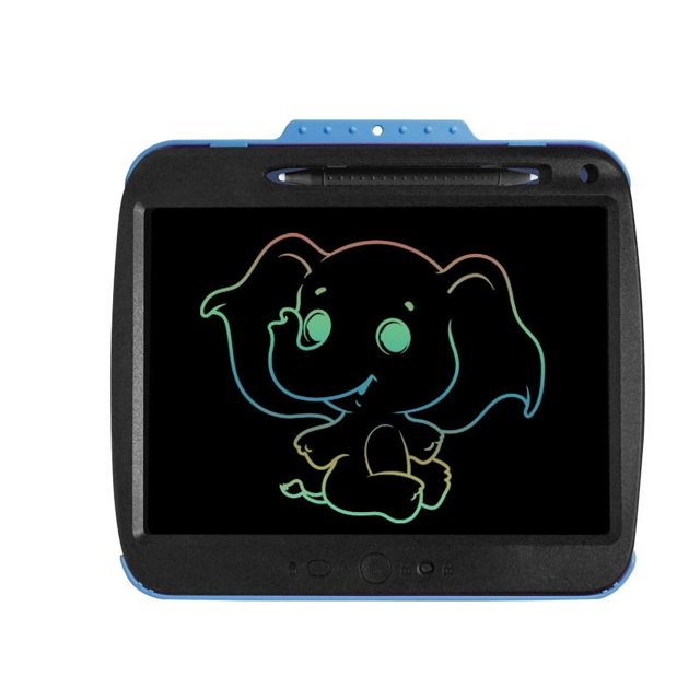 Tablero de escritura con cortina, tablero de dibujo LCD a color, rompecabezas, pizarra pequeña para niños, tablero de escritura transparente recargable
