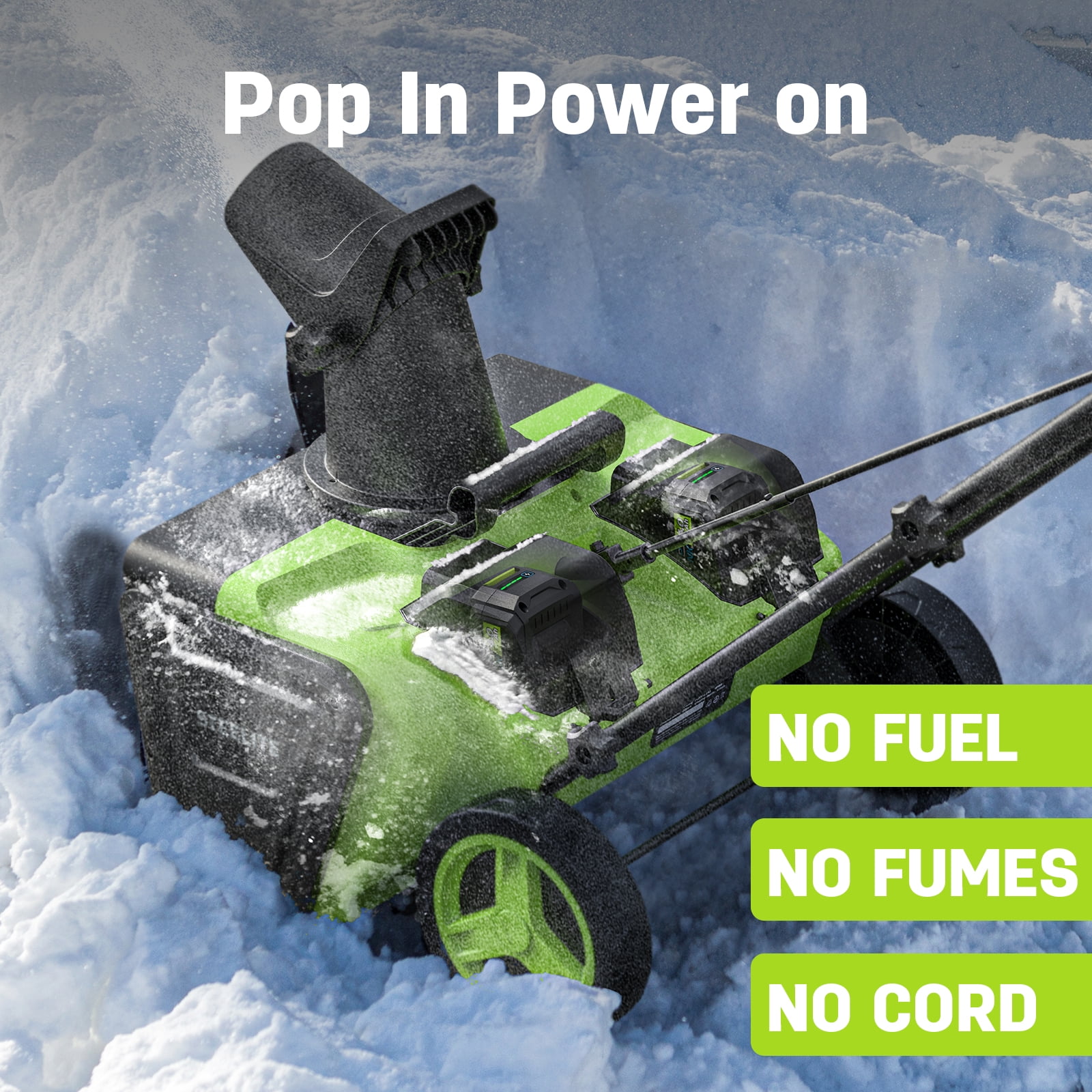 Steelite 2x21V Cordless Snow Blower, 20" Snow Thrower with Brushless Motor,850 lbs/Min Electric Snow Remove Machine with 2 x4.0 Ah Batteries & Charger