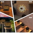 thumbnail image 4 of Win s Way Solar Mandala Lights Outdoor, Waterproof Fence and Deck Wall Lights for Patio Garden Decor, 4 of 9