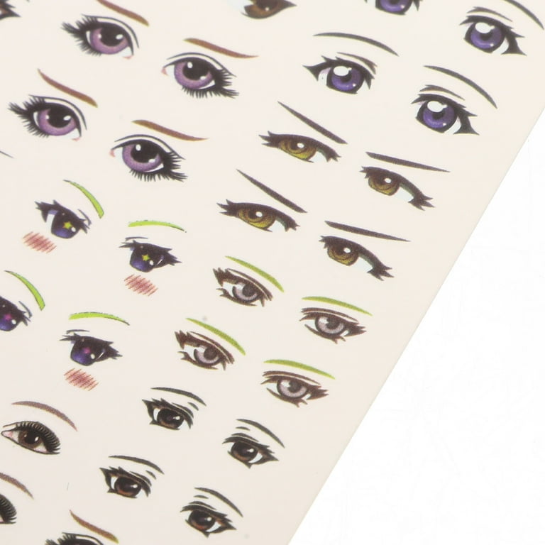 1 Sheet of Cartoon Eye Stickers Paper Eye Sticker DIY Craft Eye Stickers  Animation Eye Stickers 