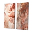 thumbnail image 3 of Designart "Cocoa Dreams Terra Cotta Watercolor I" Abstract Painting Wall Art Set Of 2 - Modern Brown Gallery Set For Office Decor, 3 of 6