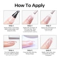 thumbnail image 4 of modelones Jelly Gel Nail Polish Set,Cat Eye Gel Polish Nude Brown White Jelly Neutral Skin Tone Hema Free 6 Colors Wedding Gel Polish Set Sheer Transparent Effect DIY French Nail Art Gifts for Women, 4 of 9