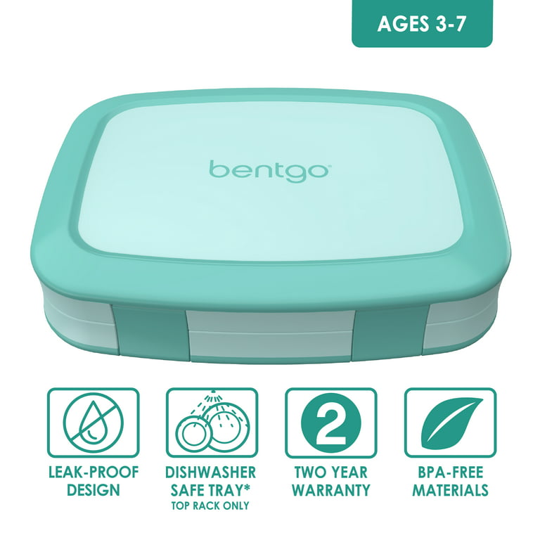 Bentgo Kids Leak-Proof, 5-Compartment Bento-Style Kids Lunch Box - Ideal  Portion Sizes for Ages 3 to 7, BPA-Free, Dishwasher Safe, Food-Safe  Materials