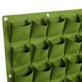 thumbnail image 2 of Yunuqso 81 Pockets Vertical Felt Garden Plant Growing Container Bags Wall Hanging Planter (Green), 2 of 8