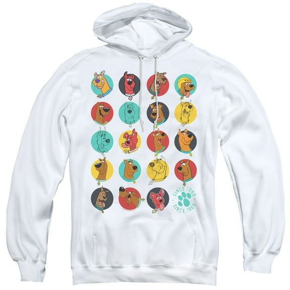 Scooby Doo Zoinks Repeat Adult Pullover Hoodie Sweatshirt White