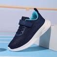 thumbnail image 5 of HUANBAI Breathable Mesh Sneakers For Boys Lightweight Comfortable Running Shoes Non Sole Durable Casual Athletic Footwear For Kids All Season ,(7-8 Years Blue) Size ,13, 5 of 5