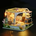 thumbnail image 3 of DIY Hut Leisure Cat Coffee Back Garden Handmade Small House With Light (B), 3 of 5