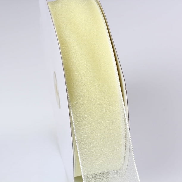 Zhuge Cinta de organza transparente de 0,62 pulgadas para envolver regalos, decoración de fiestas, 100 yardas/rollo, A02