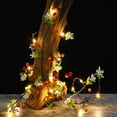 thumbnail image 2 of Maple Leaves Pumpkin Lamp Reusable Battery Operated Christmas Pine Cones Light Decorative Halloween Maple Leaves Pumpkin Lamp for Christmas Party Home, 2 of 10