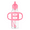 1-Pack, Pink, variant on Dr. Brown's Milestones Sippy Straw Bottle with Silicone Handles - Green - 8oz