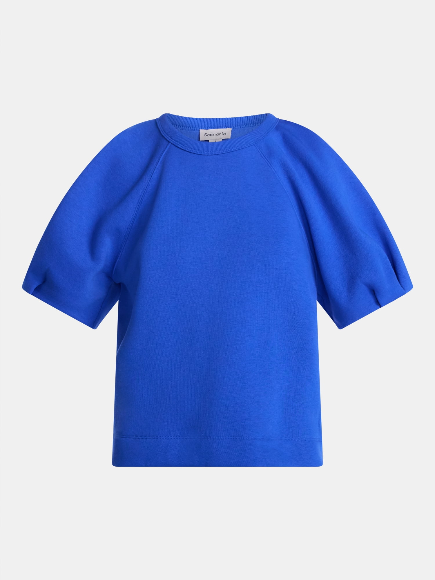 Scenario Women's and Women's Plus Fleece Top with Lantern Sleeves, Size XS-4X
