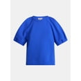 thumbnail image 6 of Scenario Women's and Women's Plus Fleece Top with Lantern Sleeves, Size XS-4X, 6 of 6
