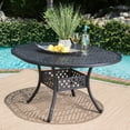 thumbnail image 4 of CoSoTower Outdoor Expandable Aluminum Dining Table, Black Sand Finish, 4 of 9
