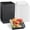 Black-50, variant on 50 Count Pink 5 Inch Square Paper Bakery Boxes