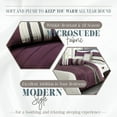 thumbnail image 3 of Elegant Comfort 12-Piece Bed-in-a-Bag, Cirena Microsuede Comforter Collection with 6-Piece Sheet Set, Smart Pockets and Decorative Pillows, All Season Bedding, 12PC Cirena, Full, Purple, 3 of 4