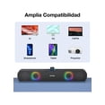 thumbnail image 2 of Bocina Bluetooth Altavoz V5.0 LED RGB Bocinas Volumen Fuerte Altavoces Estéreo Pesados 2000 mah Batería,Negro, 2 of 7