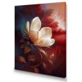 thumbnail image 2 of Designart "Cream Magnolia Dreams II" Floral Magnolias Wall Art For Bathroom, 2 of 5