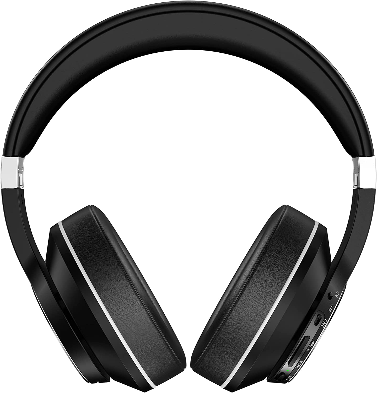 Bobtot Bluetooth Headphones Over Ear Wireless Active Noise Cancelling Headphone 30H Playtime Hi-Fi Stereo Bass 5 EQ Modes Foldable Headsets with Built-in Mic Volume Control Protective Case for Travel