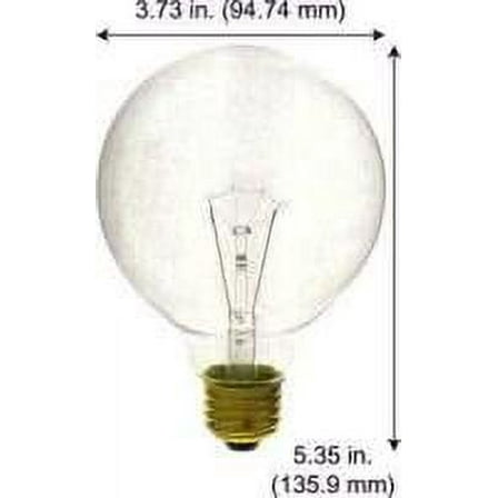 Good Bulb 25W G30 Clear Globe Light Bulb 130V E26 Base Decorative Incandescent Globe Bulb 6-Pack