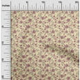 thumbnail image 2 of oneOone Silk Tabby Light Yellow Fabric Floral Diy Clothing Quilting Fabric Print Fabric By Yard 42 Inch Wide, 2 of 5
