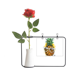 thumbnail image 1 of Gafas de sol de piña tropical fruit Botella de decoración de jarrones colgantes de flores rosas artificiales, 1 of 3